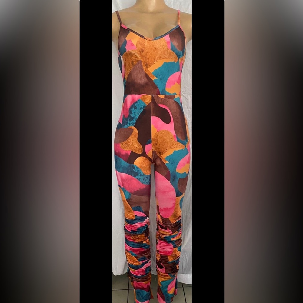 Malia mills Colorful Abstract Women's Jumpsuit